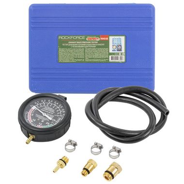 Тестер давления топлива и вакуума в наборе с резьбовыми адаптерами (8пр.) в кейсе RockForce##Rock FORCE RF-904G4A