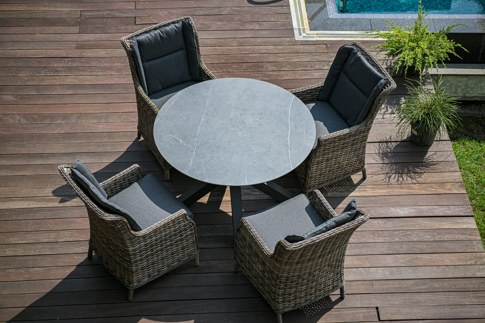 Обеденный стол ФЛОРЕНЦИЯ 120 Серый