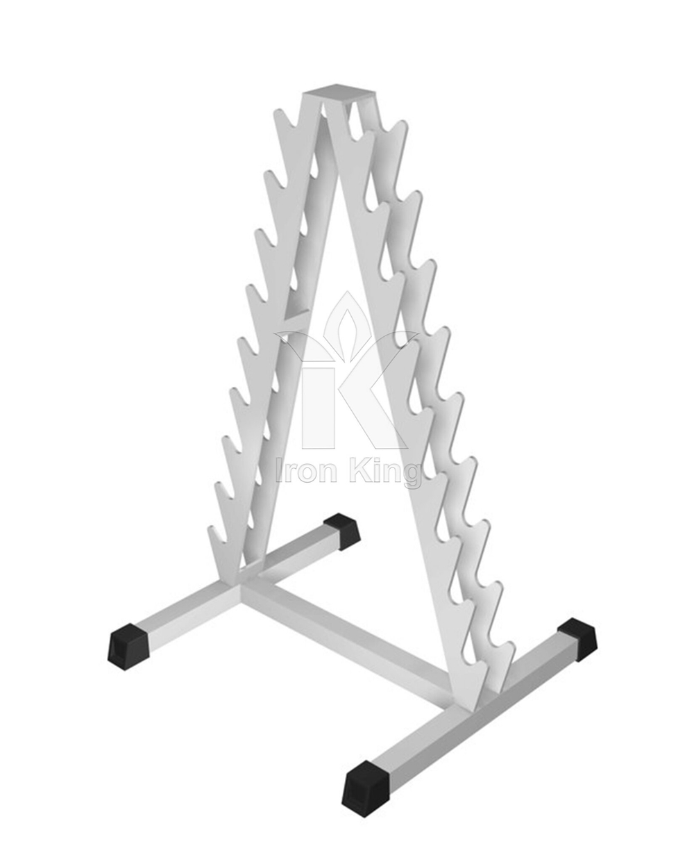 Cтойка для литых гантелей на 9 пар Черный