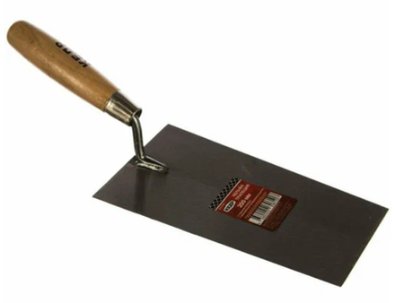 КЕДР Кельма трапеция 200мм нерж.сталь с деревянной ручкой