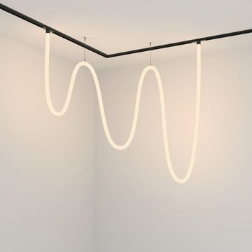 Трековый магнитный подвесной светодиодный светильник TR101-2-100W3K-B черный Tau Exility Maytoni