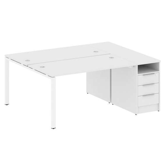 Метал Систем Рабочая станция с тумбой на П-образном м/к БП.РС-СТП-2.3