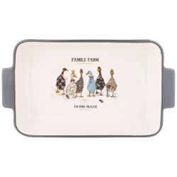 БЛЮДО ДЛЯ ЗАПЕКАНИЯ "FAMILY FARM" ПРЯМОУГ3,6 Л 39*22,5*7,5 СМ