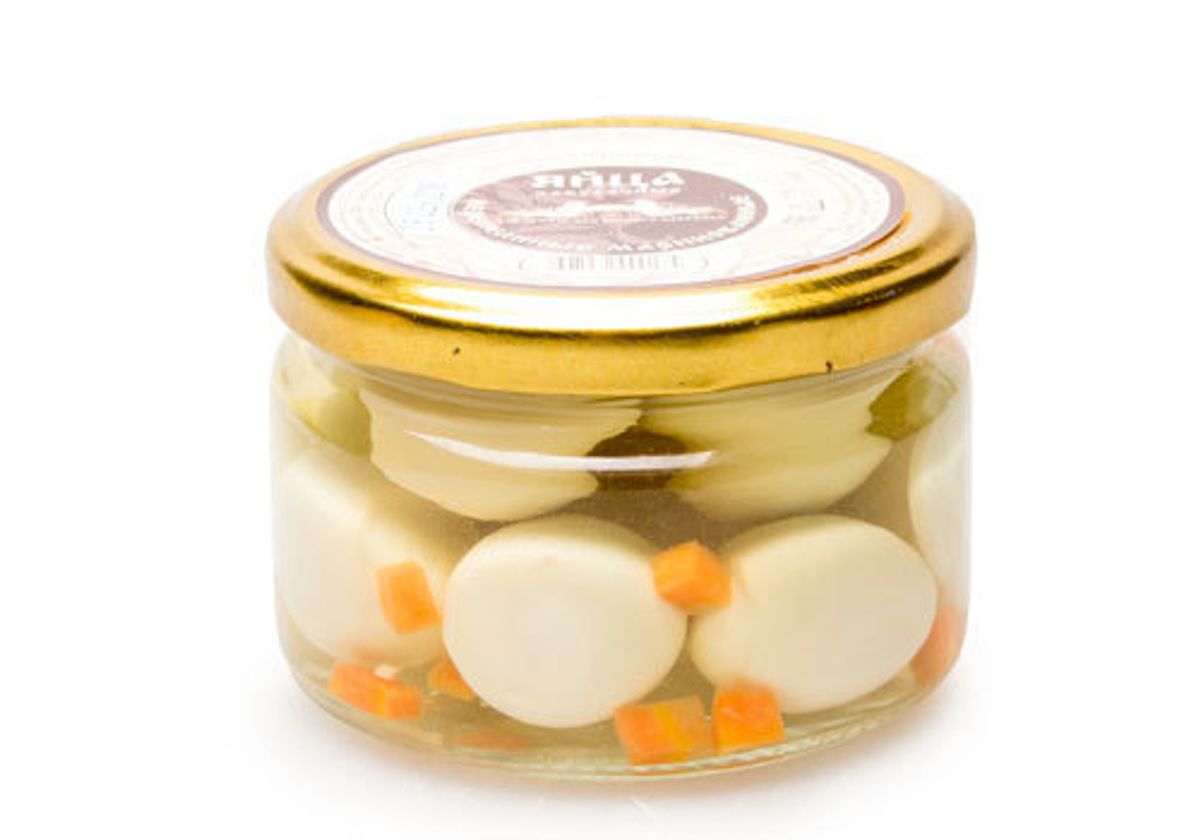 Яйца перепелиные маринованные, 250г