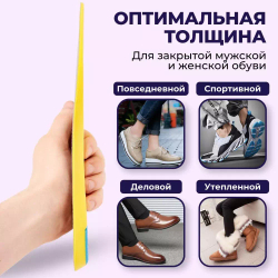 Мягкие амортизирующие стельки из вспененного материала при стоячей работе