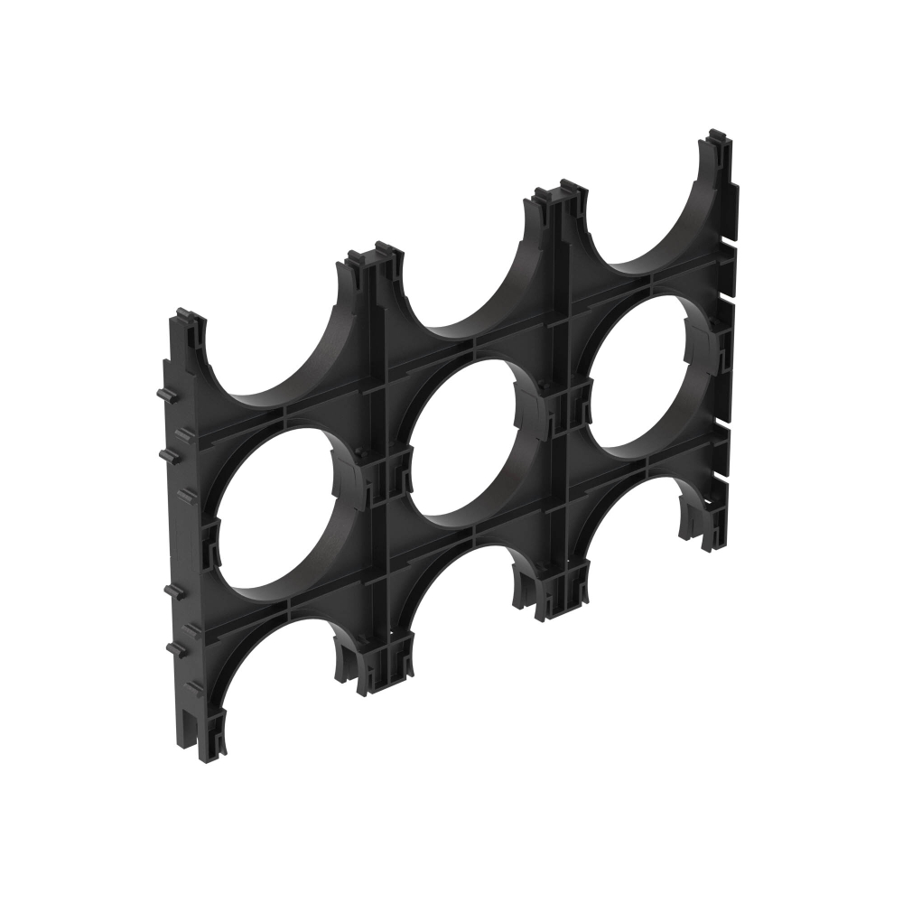 Держатель расстояния (кластер) для двустенных труб с фиксацией, д.110мм,тройной