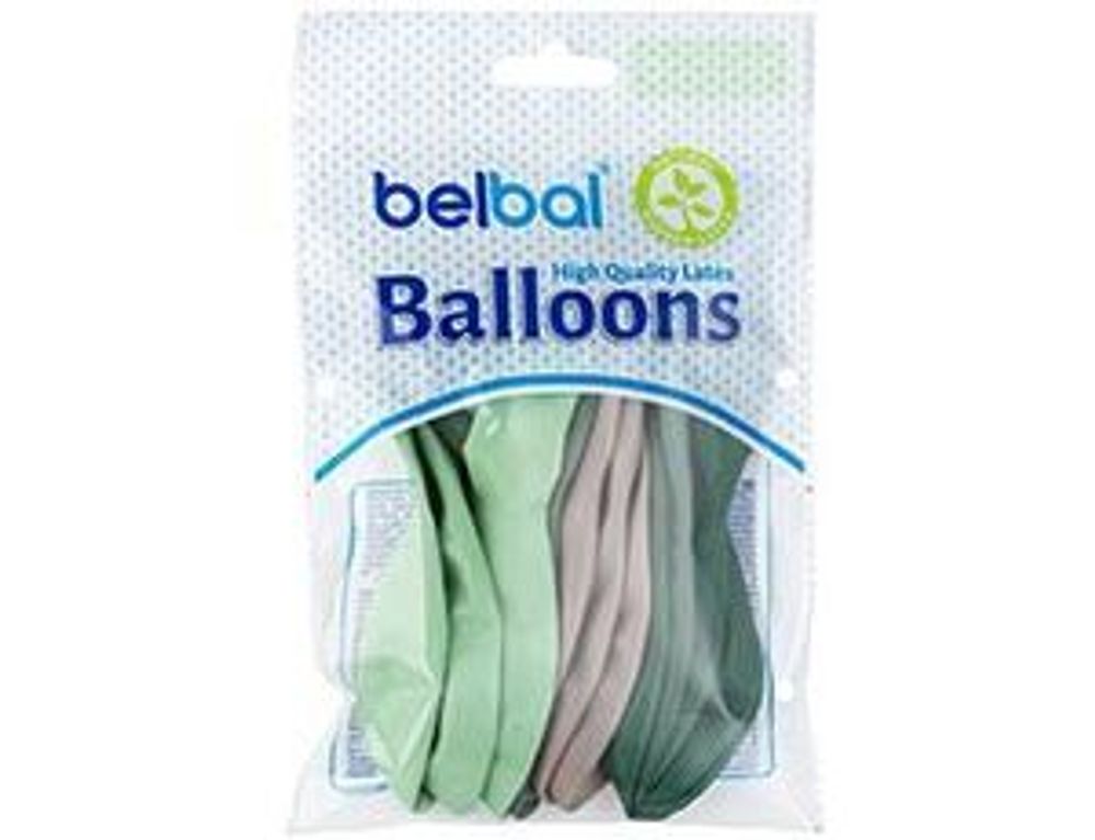 В 105 Пастель ассорти Зеленая гамма 12шт