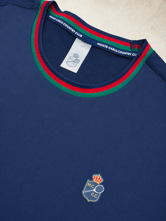 Мужская теннисная футболка Monte-Carlo Country Club MCCC Patch & Print - navy