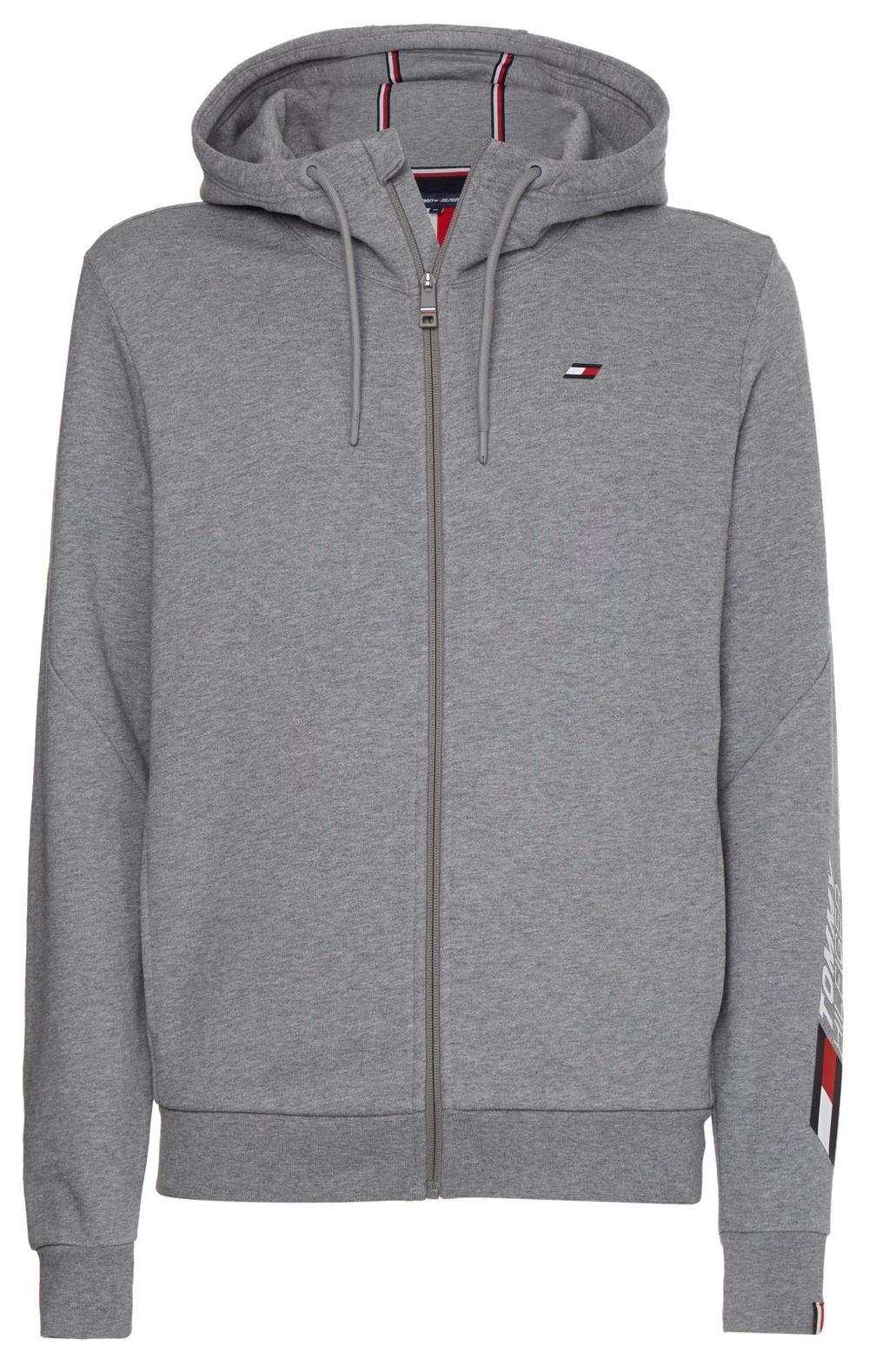 Мужская теннисная кофта Tommy Hilfiger Essentials FZ Hoody - серый