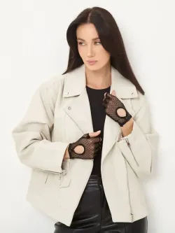 Перчатки без пальцев короткие