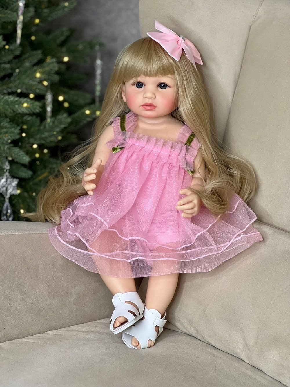 Кукла Реборн виниловая 55см в пакете (FA-012)