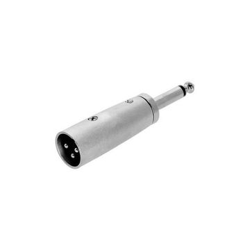 Adam Hall K4AJM2XM3 - адаптер TRS (jack) mono 6.3 (M) - XLR (M), металлический