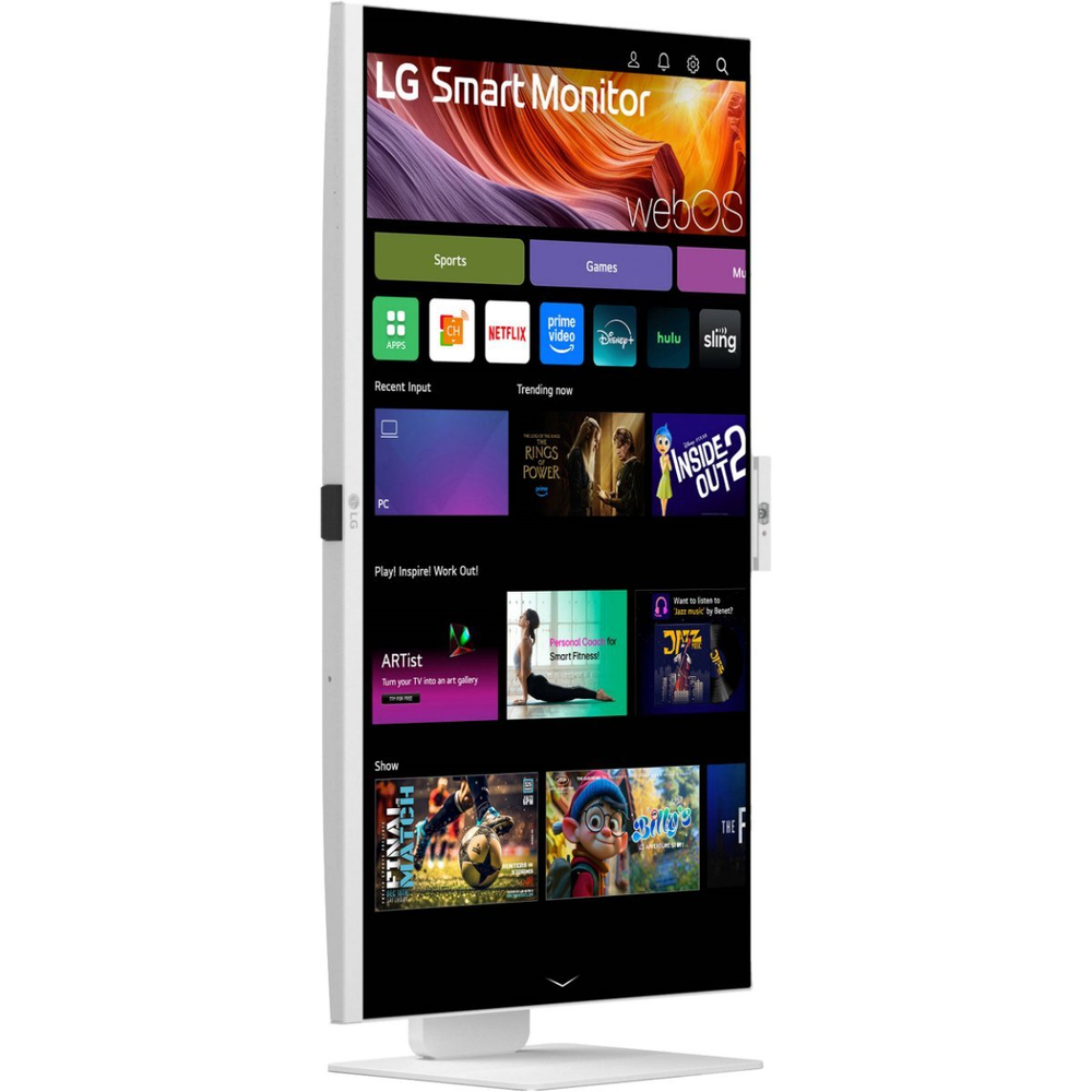 Монитор LG 31.5" 32U850SA-W Smart, белый, IPS LED, 16:9 3840x2160 60Hz, 4K, Webcam, webOS