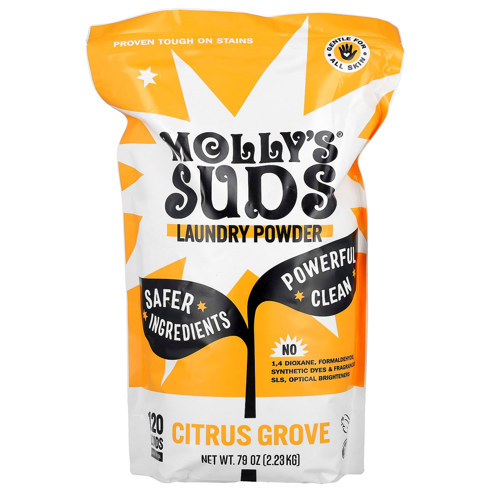 Molly's Suds, Original, порошок для стирки, Citrus Grove, 2,28 кг (80,25 унции)