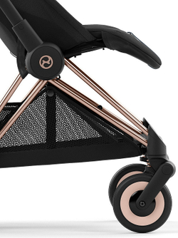 Коляска Cybex Coya Rosegold Frame Cloud G i-Size Lava Grey 2 в 1 Sepia Black с дождевиком и бампером