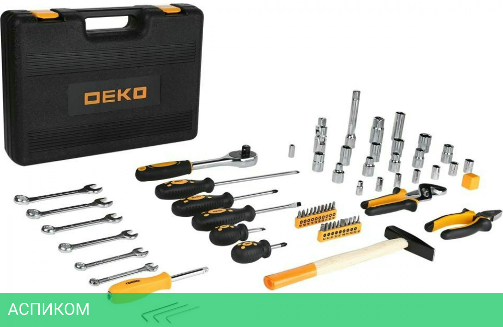 Набор инструментов Deko DKMT63 SET 63 (065-0731)