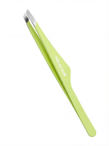 Пинцет для бровей FreiAVIVER лайм (ручная заточка)