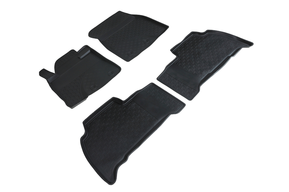 Резиновые коврики с высоким бортом для Toyota Land Cruiser 200 2007-2021 Seintex.01363