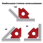 Магнитный угольник для сварки сила сцепления до 33кг