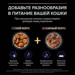 Влажный корм Pro Plan  для взрослых кошек, живущих дома, с лососем в соусе, 85гр