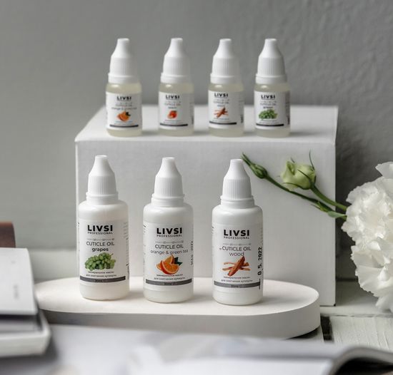 Масло для кутикулы Апельсин и зеленый чай 10мл Livsi