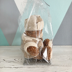 Прозрачный пакет с жестким дном, 14х22х70 см