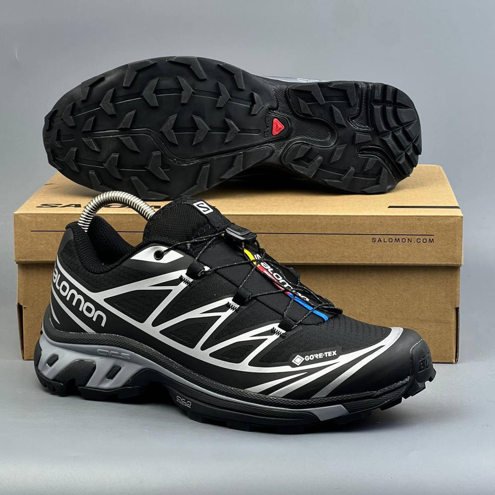 Кроссовки Salomon XT6 GoreTex ТЕРМО #445 (черн.)