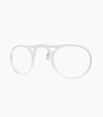 Спортивные очки с диоптриями Demetz Lazer-Run / Matte Crystal / Fluorescent Yellow V. Brun Miroir Bleu Cat.3