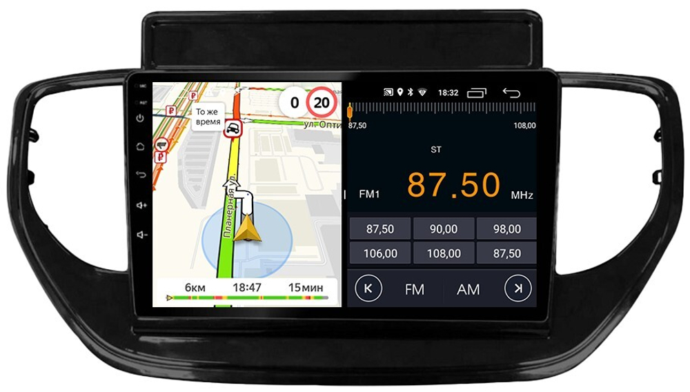 Магнитола для Hyundai Solaris 2 2020-2022 (штатная навигация) - Parafar PF767FHD на Android 13, 8-ядер, 2Гб+32Гб, CarPlay, 4G SIM-слот