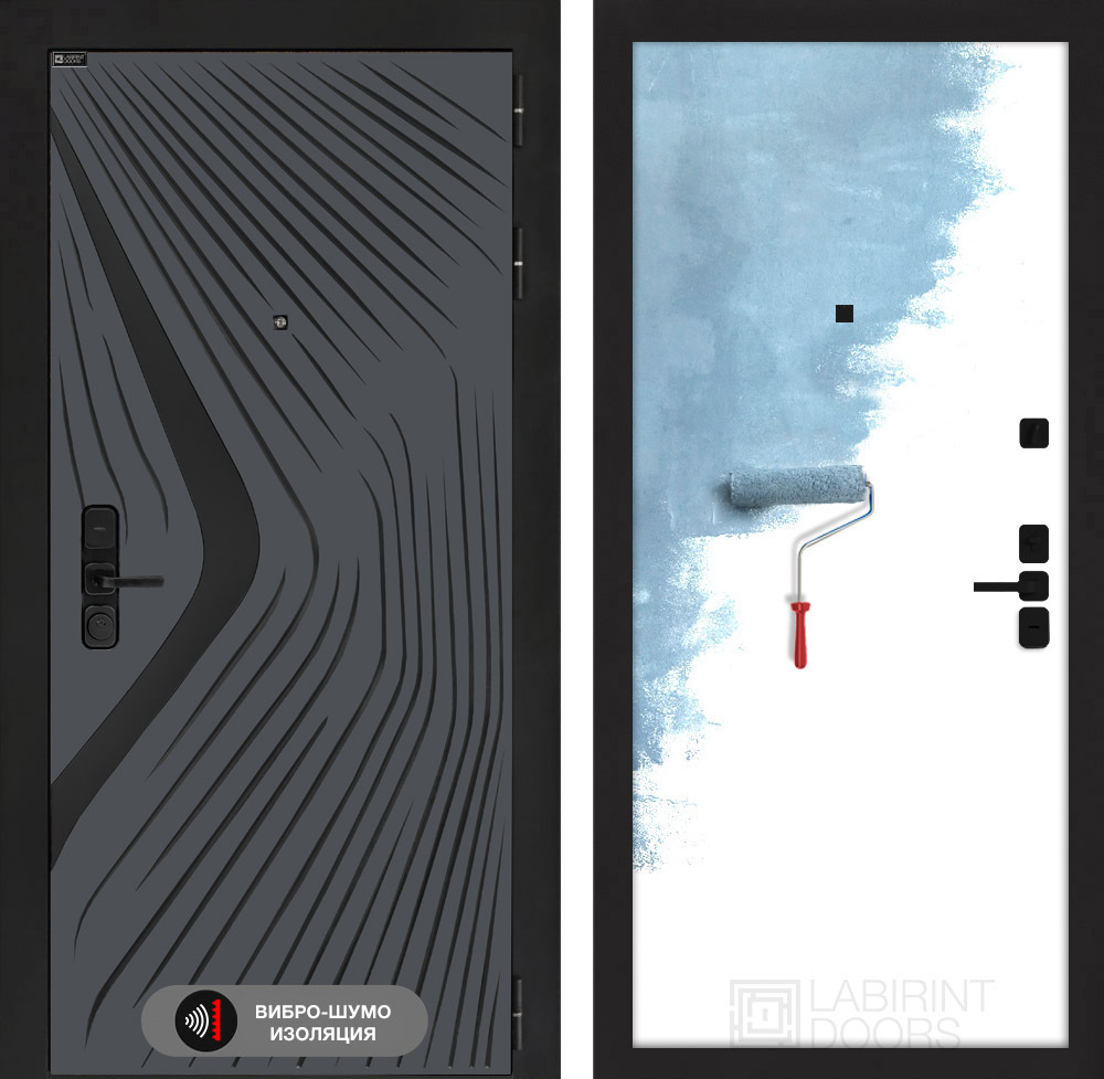 Входная дверь Лабиринт LEOLAB - 28 Грунт под покраску