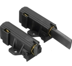 Две щетки двигателя стиральной машины 5x13x41,5 контакт вверх ZANUSSI в чёрном корпусе