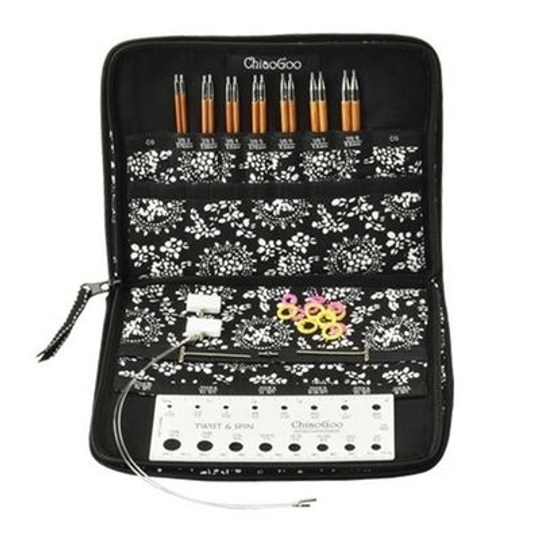 Набор съёмных укороченных бамбуковых спиц ChiaoGoo Spin Small 10 см арт. 2400-S