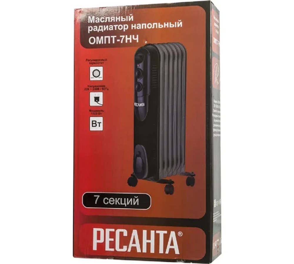 Масляный радиатор РЕСАНТА ОМПТ-7НЧ