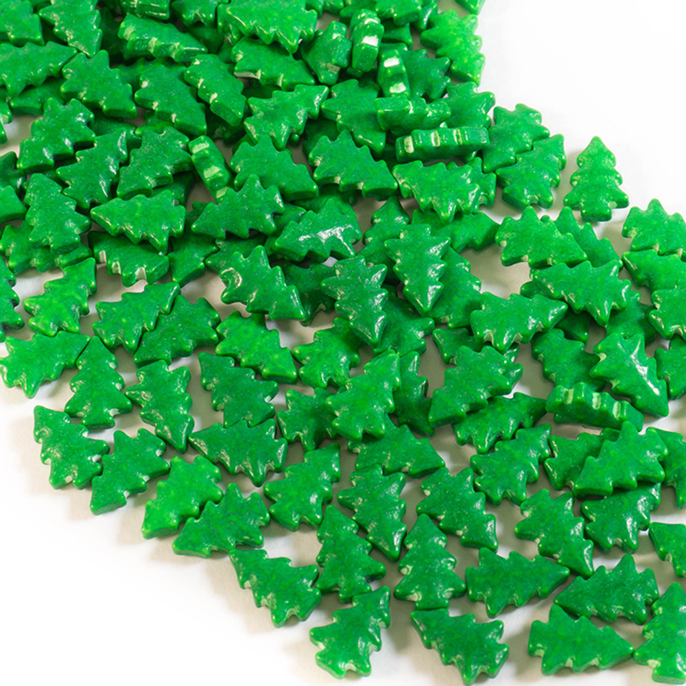 Посыпка кондитерская объемная 3D "Елки зеленые", 50 гр
