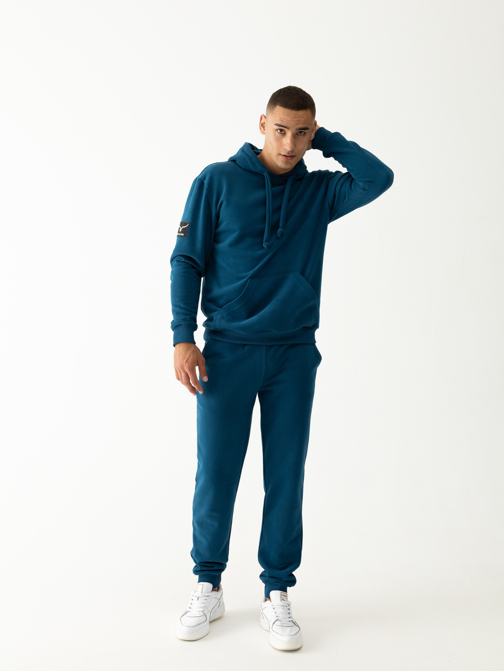 Костюм мужской спортивный (без начеса). Петроль