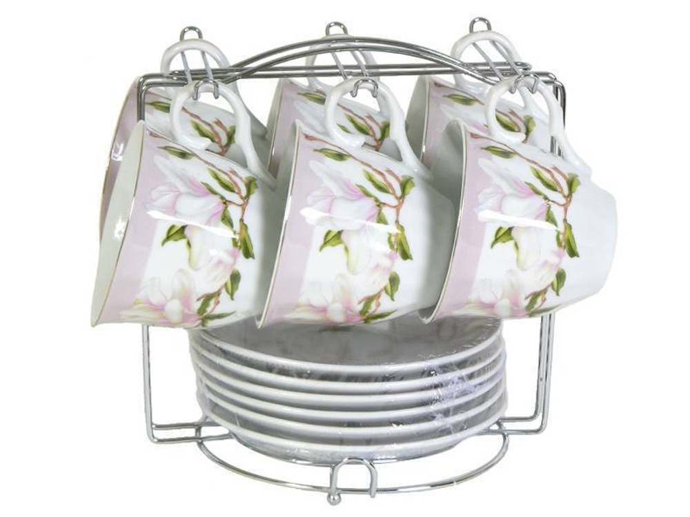 Чайный набор 12 предметов 230мл на подставке (49150)