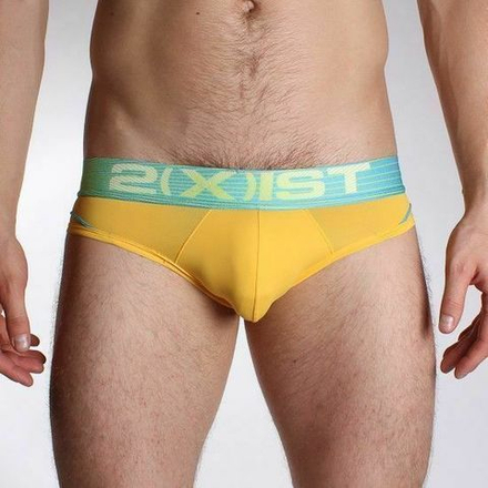 Мужские трусы брифы желтые 2xist Fetish Yellow  Brief