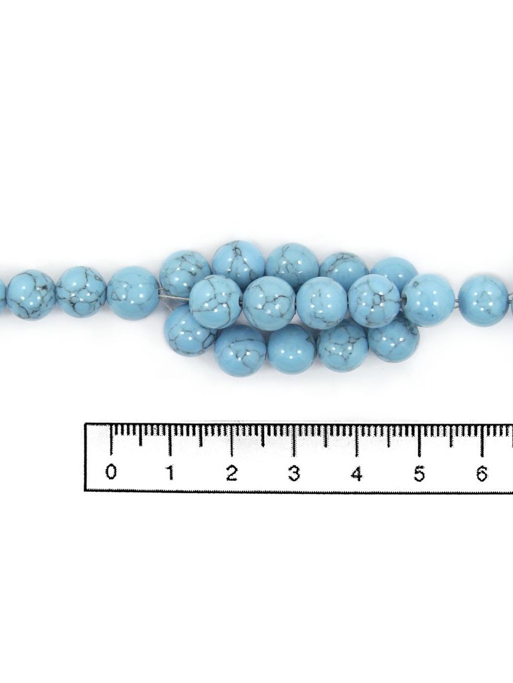 Бусы из бирюзы bibu995-gol8