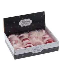 GAEM Набор из 12шт Украшение новогоднее "Шар", D 8 см, L35 W27 H8,5 см