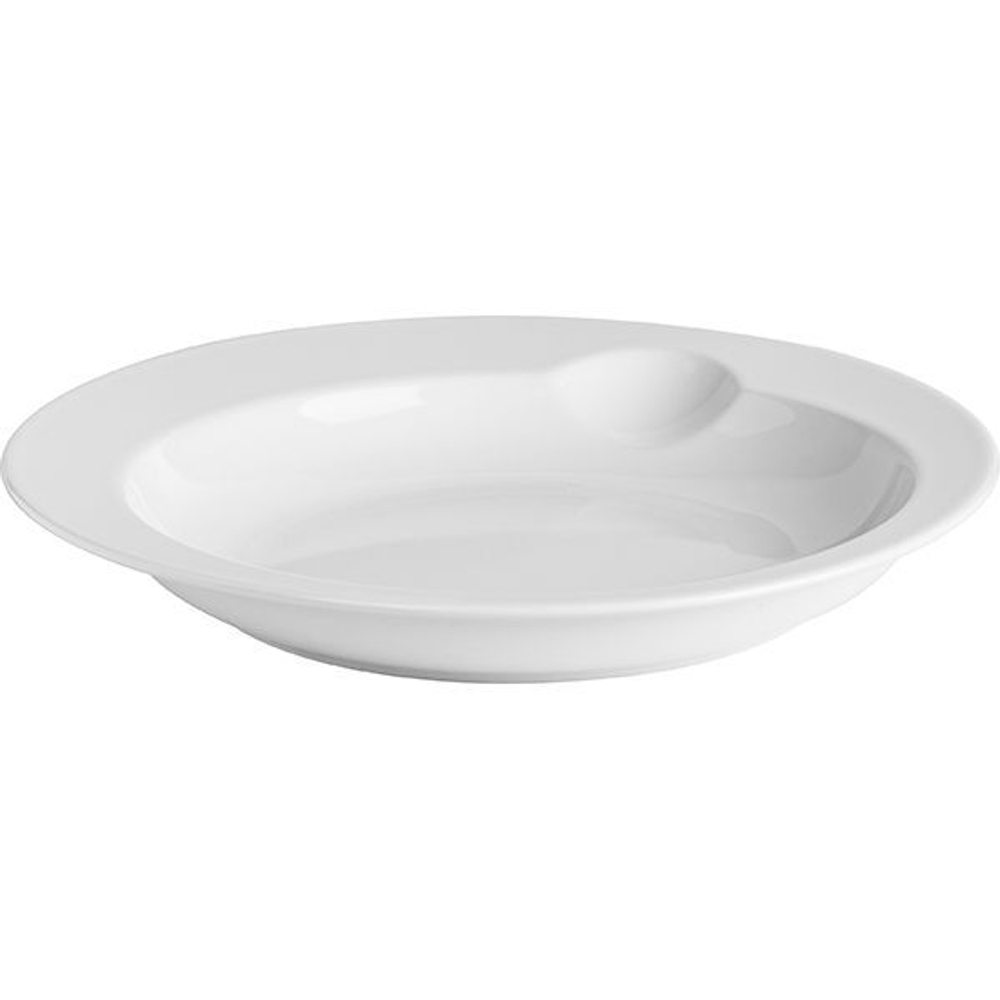 Тарелка глубокая «Бистро»;фарфор;0,6л;D=260,H=35мм;белый (Цвет: белый)
