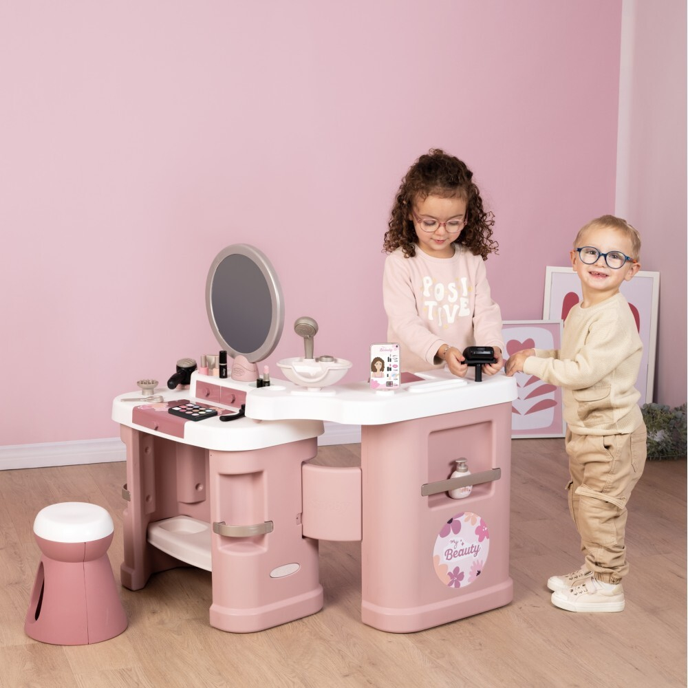 Smoby - BEAUTY маленький центр стилиста + 26 аксессуаров Парикмахер и косметолог 320256