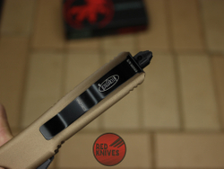 Нож Microtech Ultratech S/E - коричневая рукоять, стандартный черный клинок + запчасти RK-370