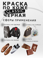 Акриловая краска по коже «Чёрная»