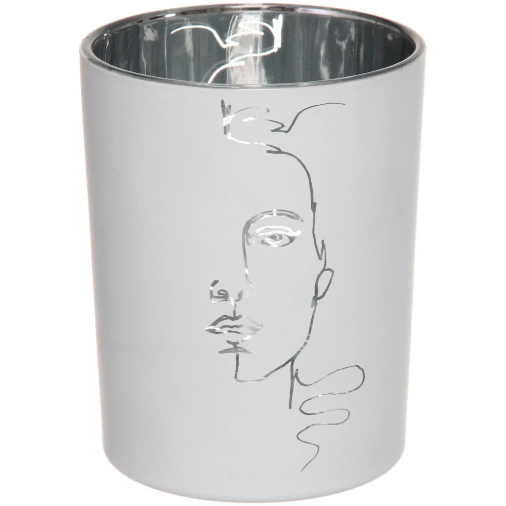 Подсвечник «Нежный силуэт» 10*12,5 см, Белый