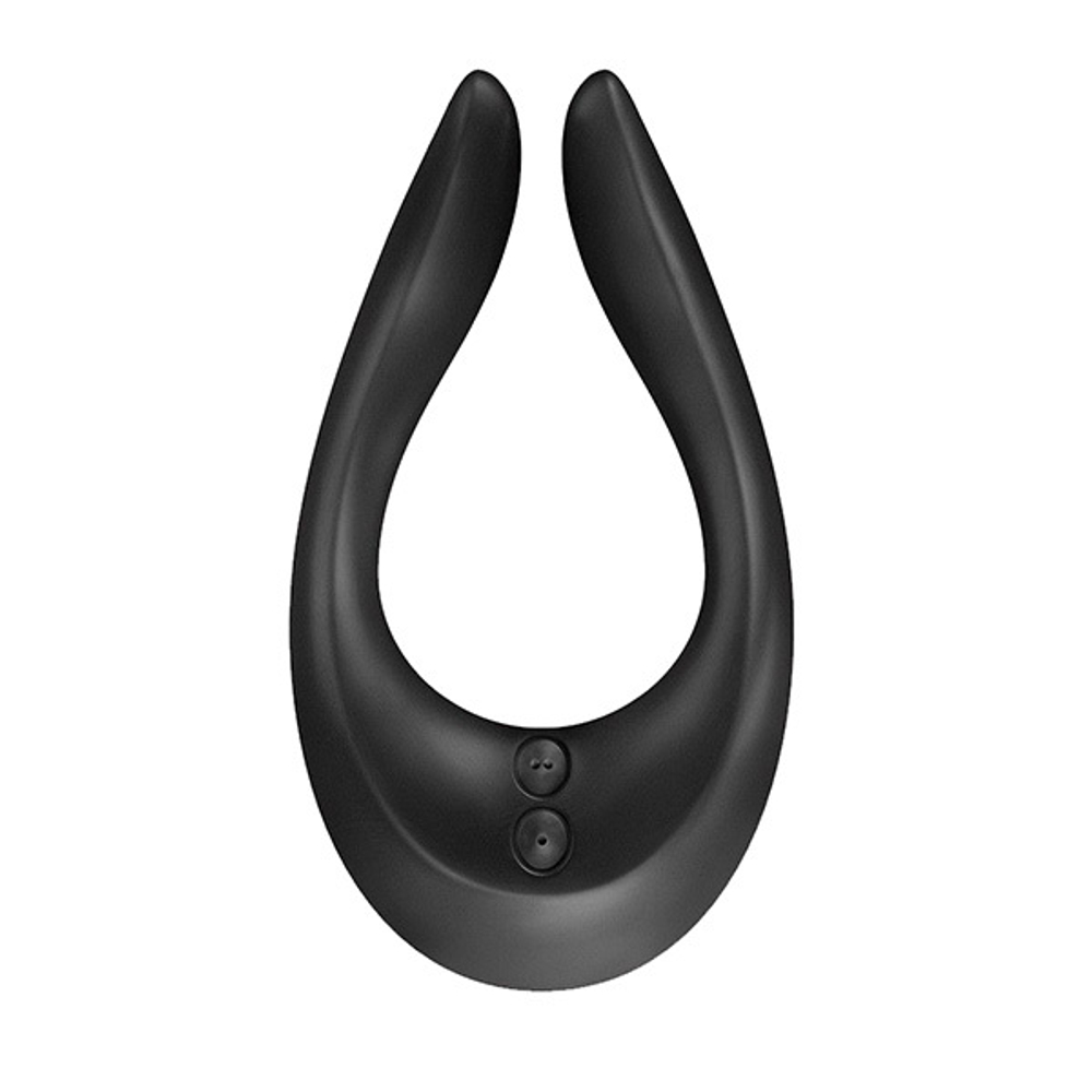 Чёрный многофункциональный стимулятор для пар Satisfyer Endless Joy
