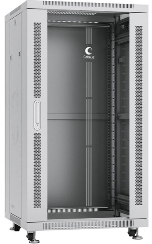 Шкаф напольный 19", 22U Cabeus SH-05C-22U60/80