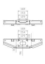 Площадка под лебёдку в штатный бампер Suzuki Jimny 2018+ (для лебёдок серии 4500 и EWV6000S) РИФ