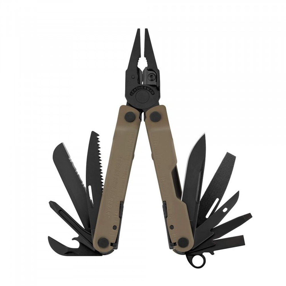 Мультитул LEATHERMAN REBAR Coyote 832406 (нейлоновый чехол)