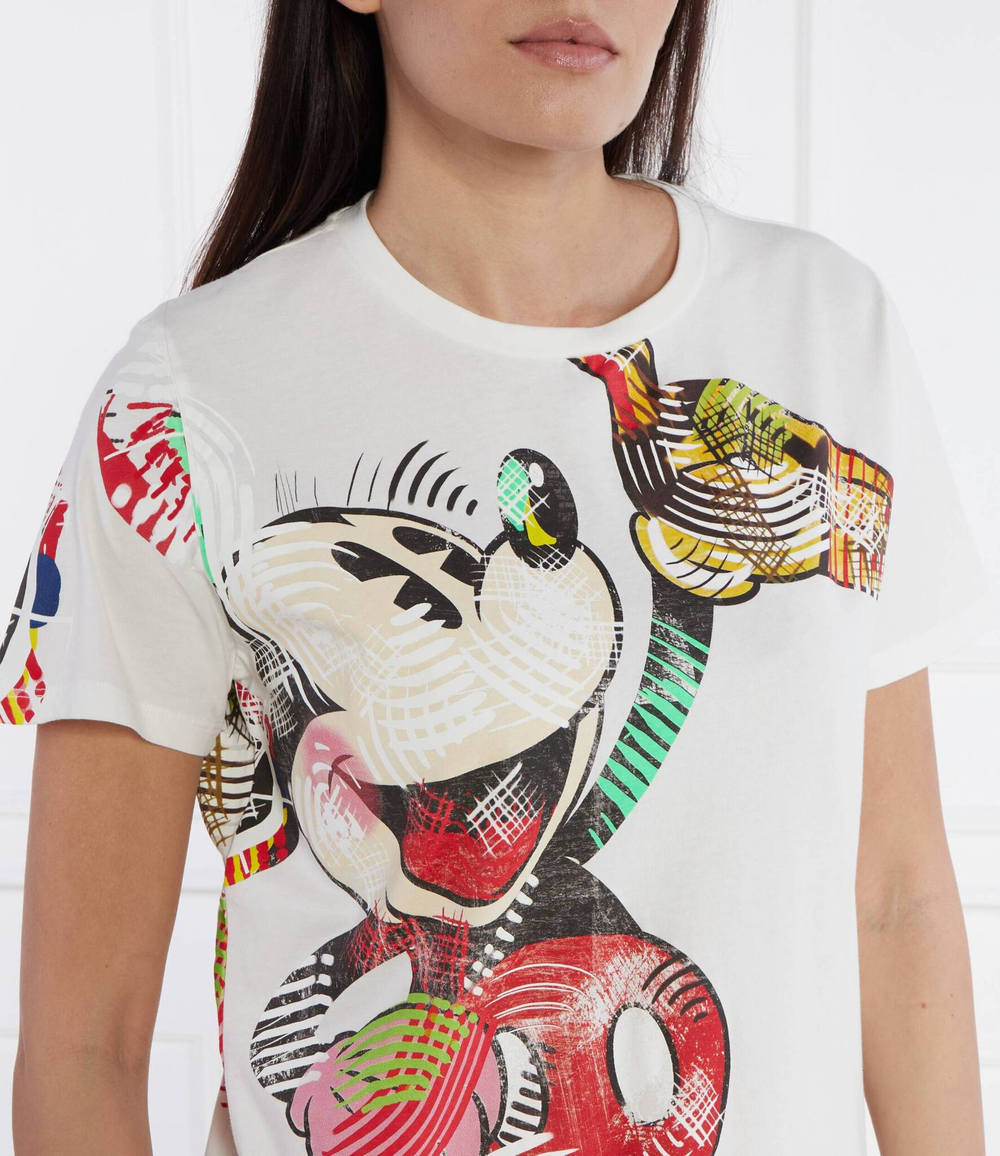 Футболка DESIGUAL X MICKEY MOUSE Desigual - белый(24SWTKAR)