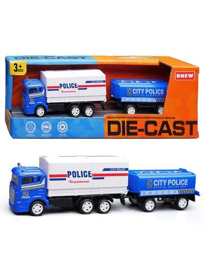 Игровая машина Полиция с прицепом ( BX-180)